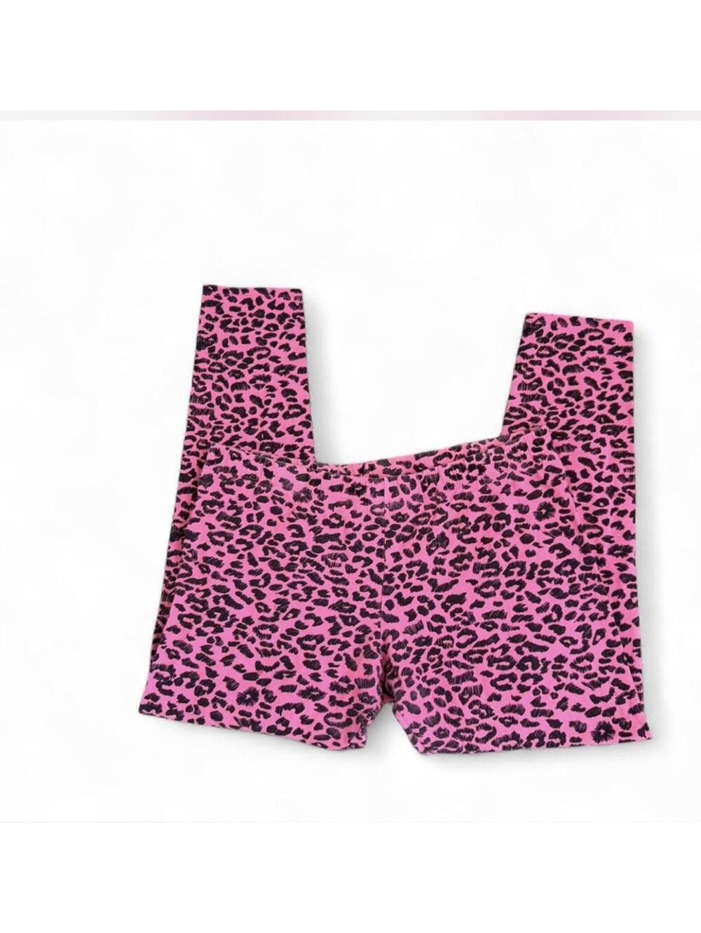 Pink Leopard Print Leggings